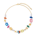 18K Louis Surfin' Flower Necklace