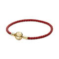 Pandora Pandora Moments Red Woven Leather Bracelet
