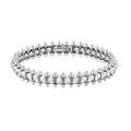 18K White Gold Clash De Bracelet