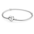 Pandora Moments Heart Clasp Snake Chain Bracelet