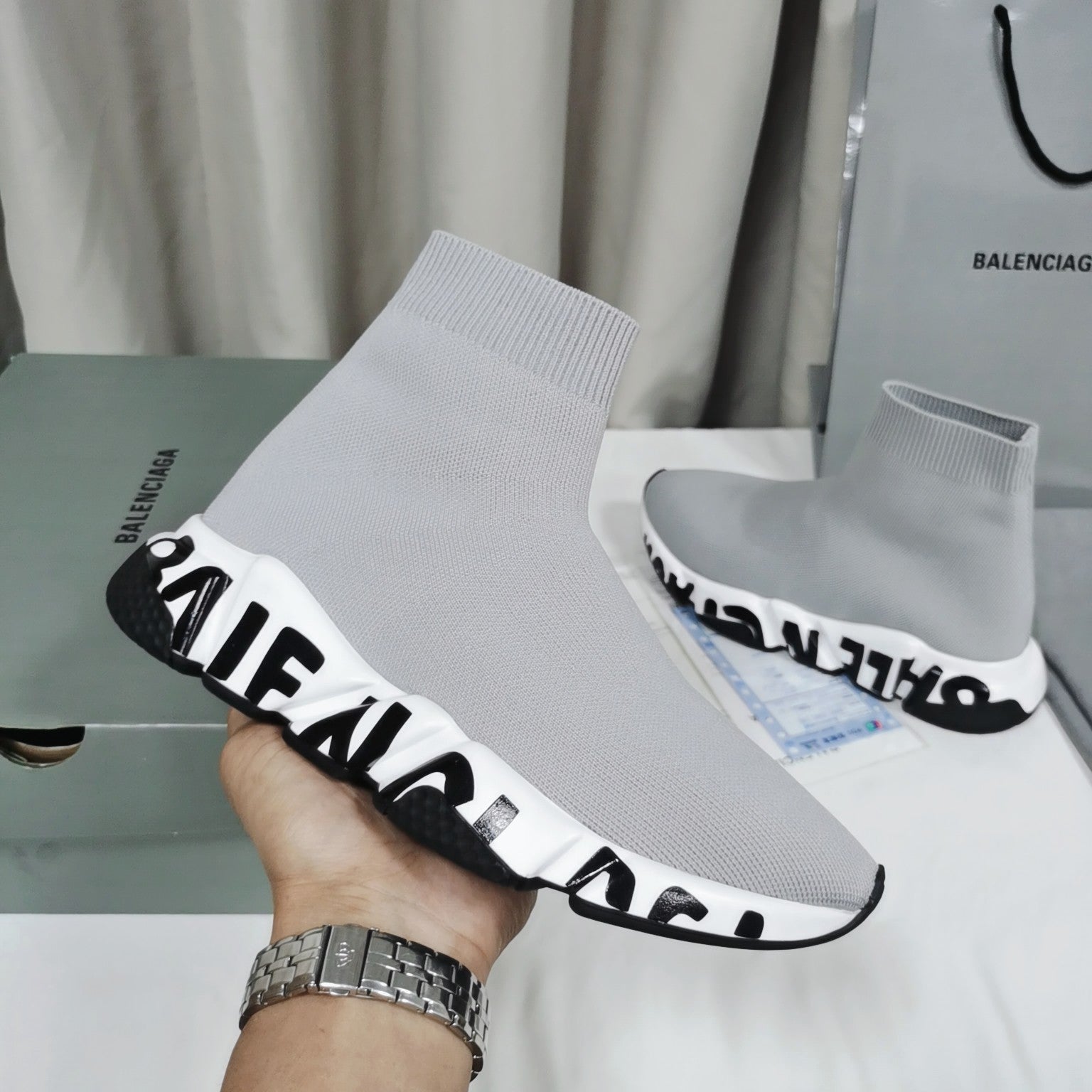 B A L E N C I A G A =SOCKS Sneakers= [5 Colours Available]