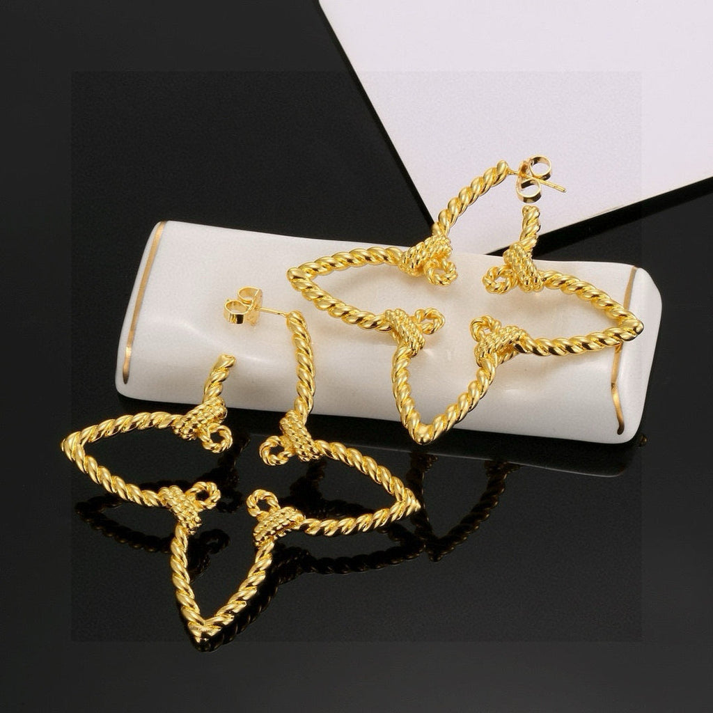 High-Quality Four-Leaf Clover Earrings