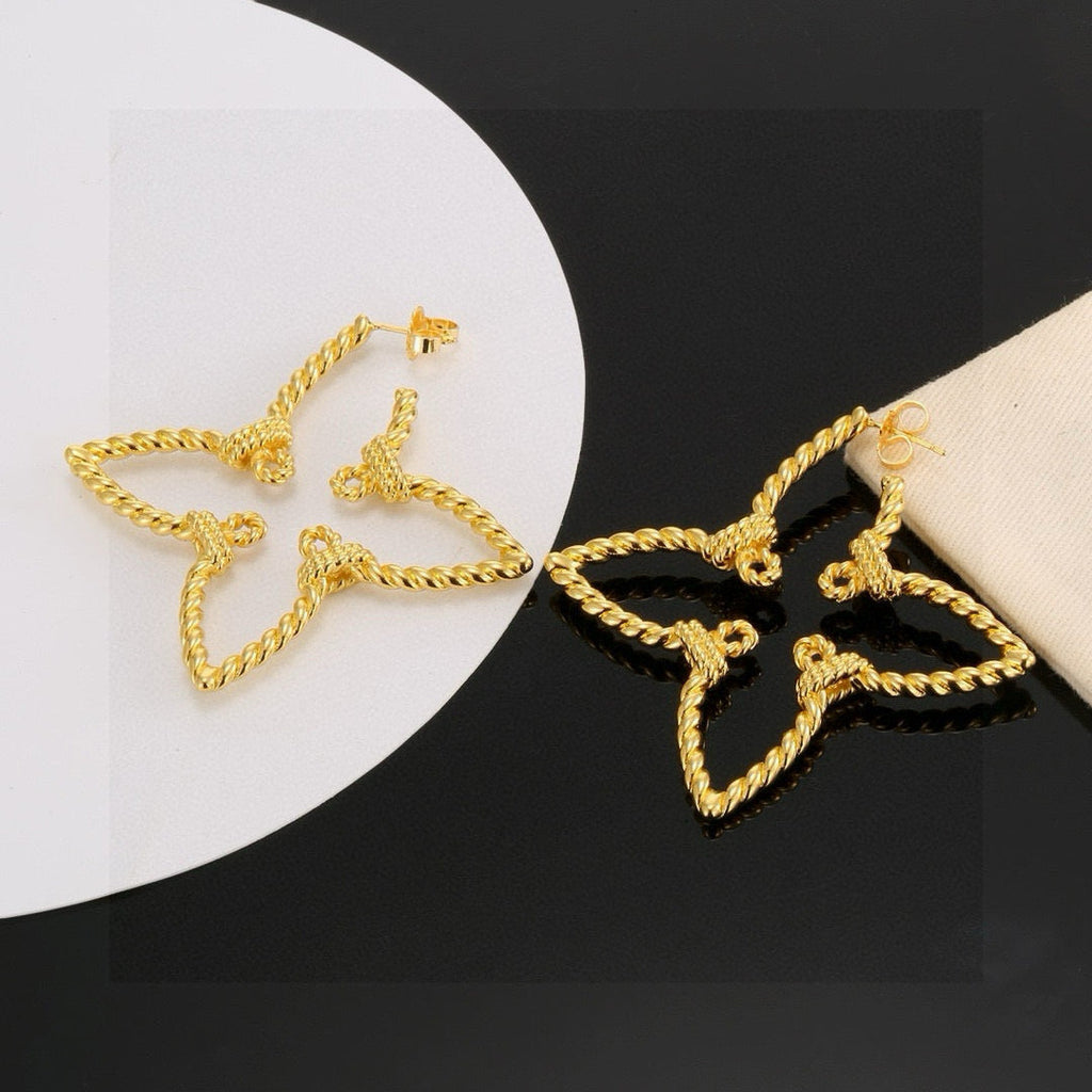 High-Quality Four-Leaf Clover Earrings