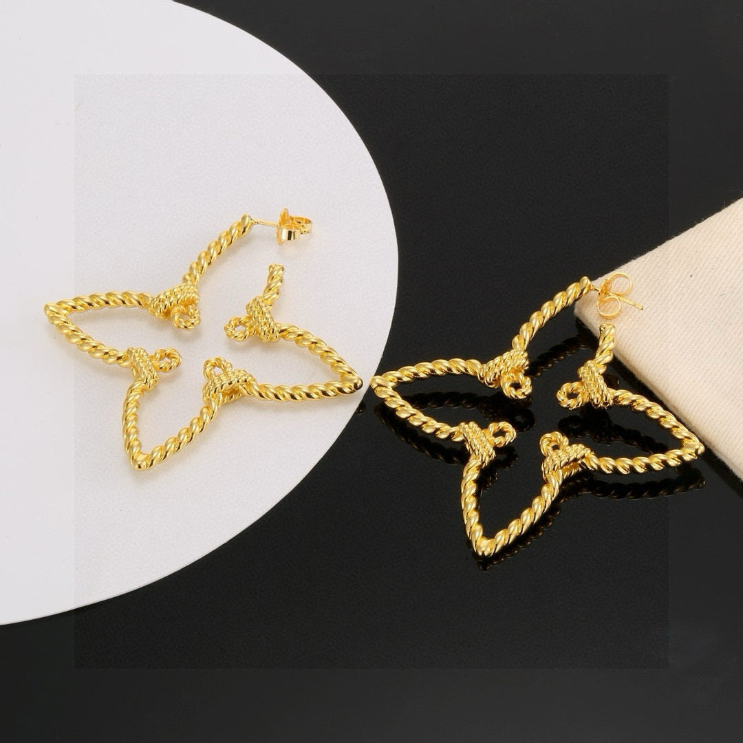 High-Quality Four-Leaf Clover Earrings