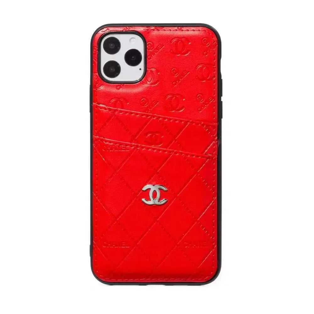 Simple leather cassette phone case