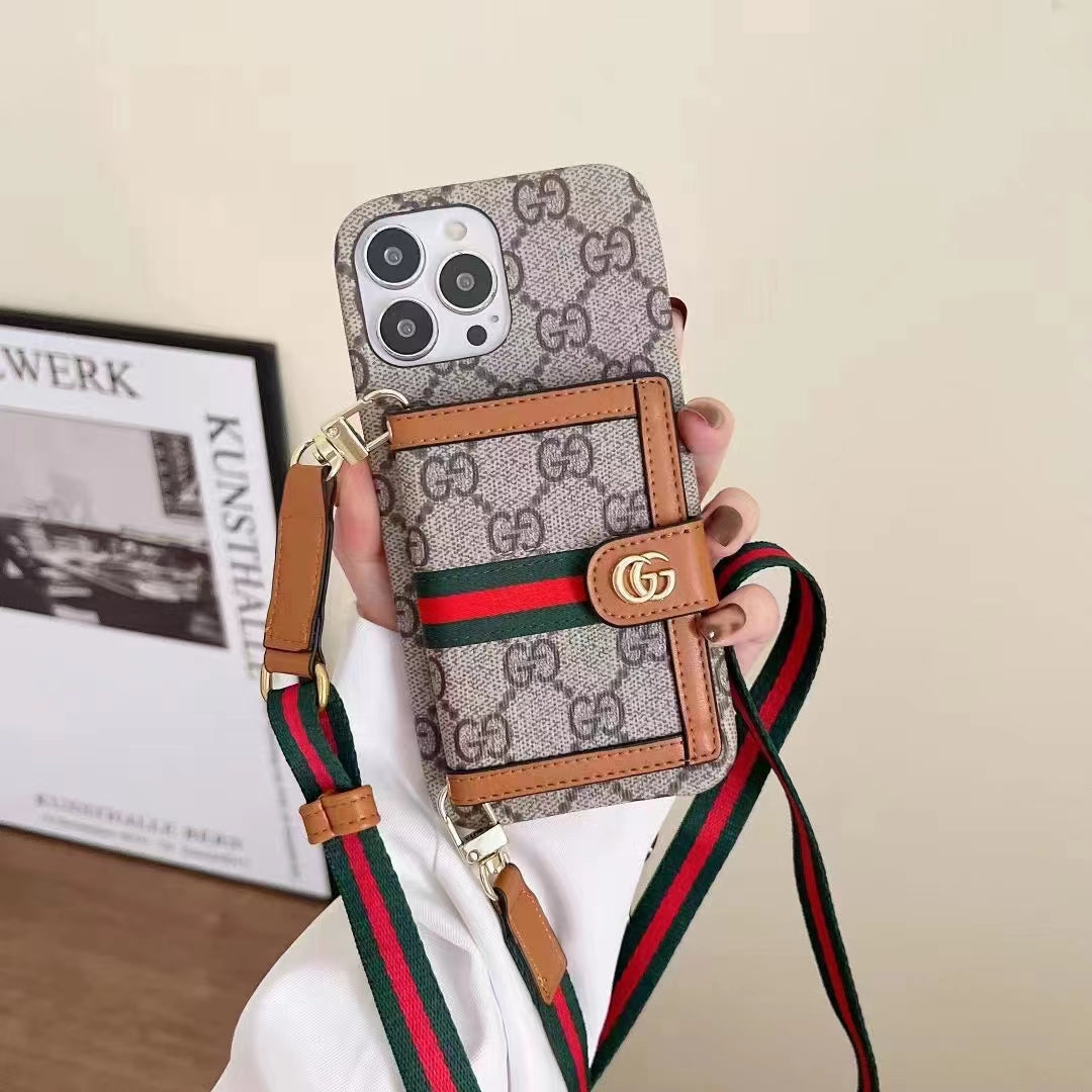Luxury  Leather card  phone case for iphone