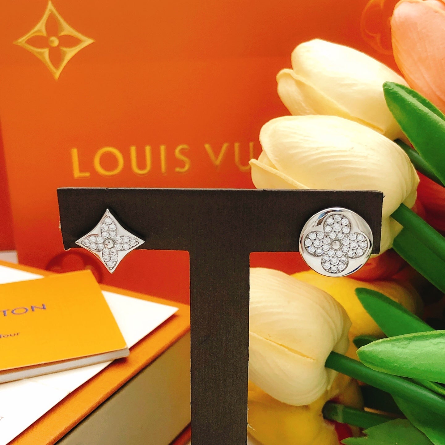 Style A/B Round & Rhombus Stud Earrings