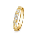 18K Perlée 5 Rows Diamond Bracelet