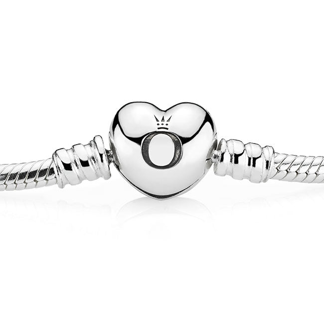 Pandora Moments Heart Clasp Snake Chain Bracelet