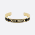 18K CD Black Code Bangle Bracelet