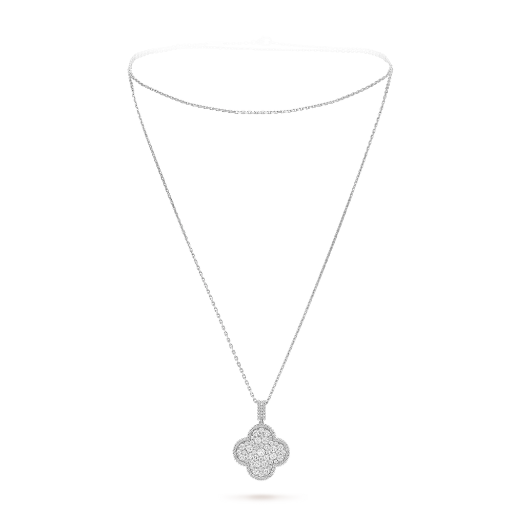 18K Magic Alhambra One Motifs Diamonds Clover Necklace