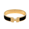 18K Clic H Black Bracelet