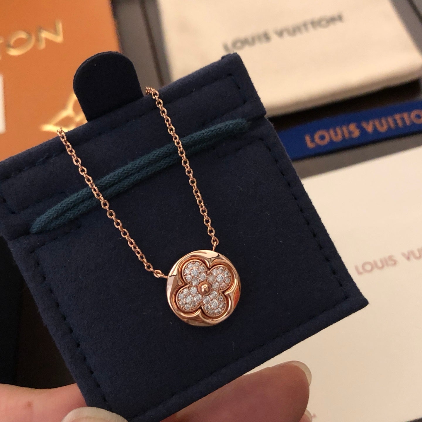 Full-Diamond Four-Leaf Clover Necklace