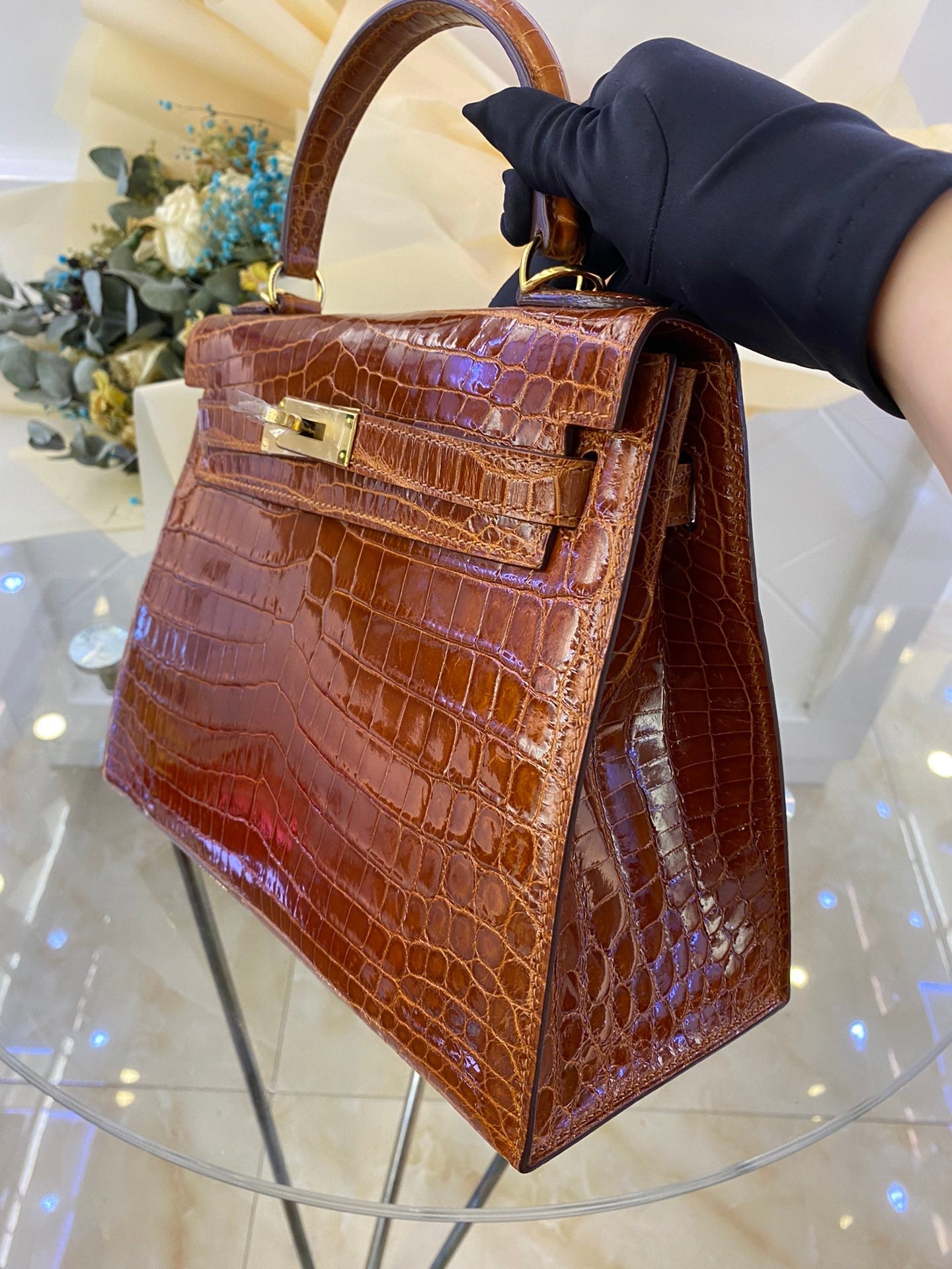H e r m e s Kelly 28cm brown