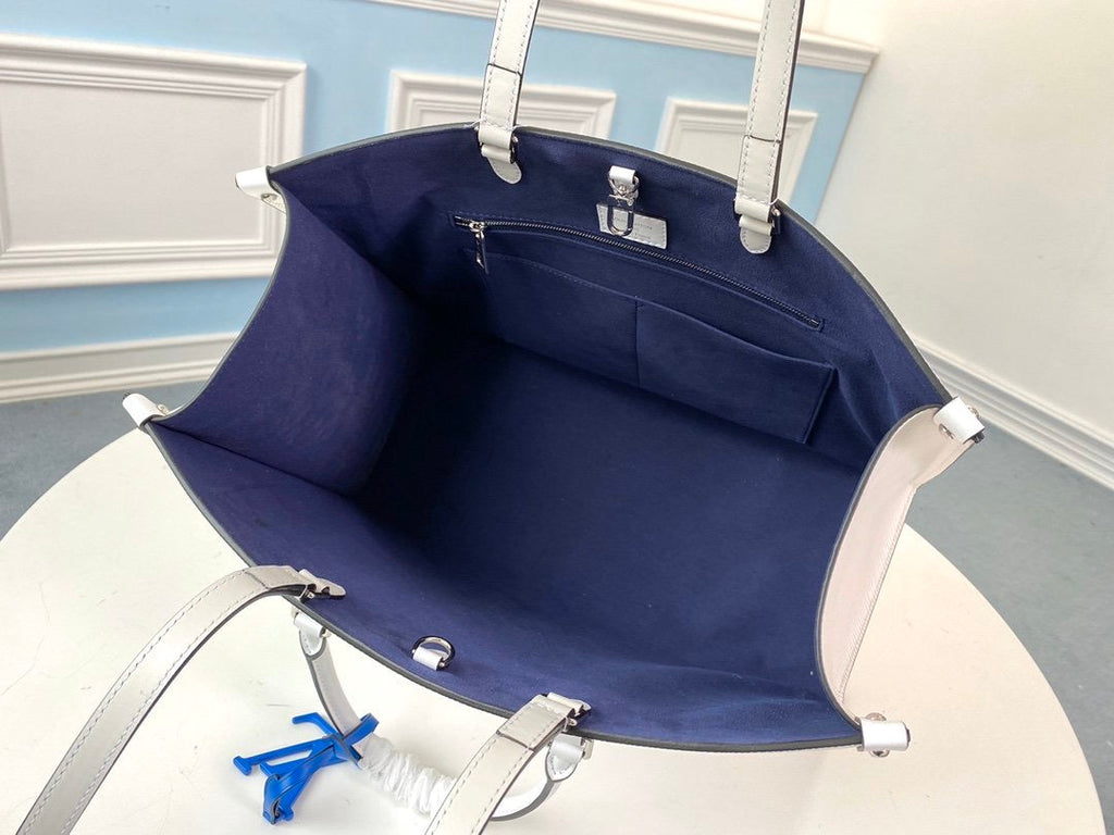 Large white handbag