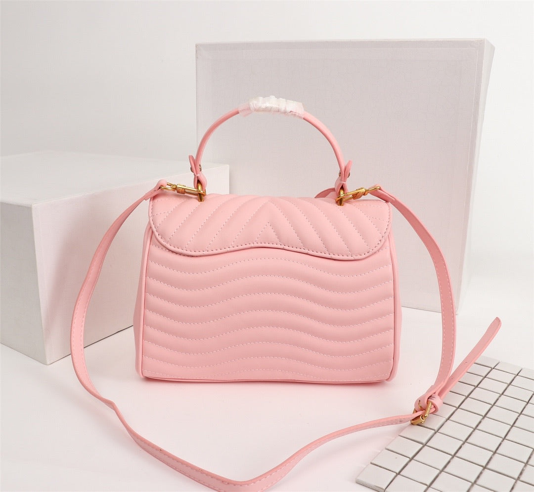 cute pink color handbag