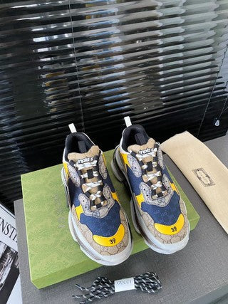 G u c c i /b a l e n c i a n g a calab blue/yellow