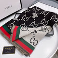 G u c c i scarf black or brown