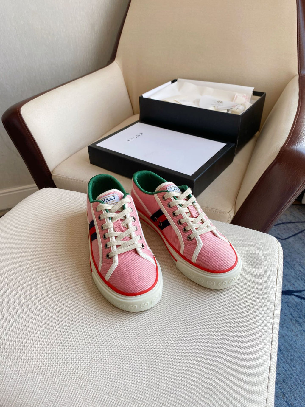 G u c c I tennis sneakers