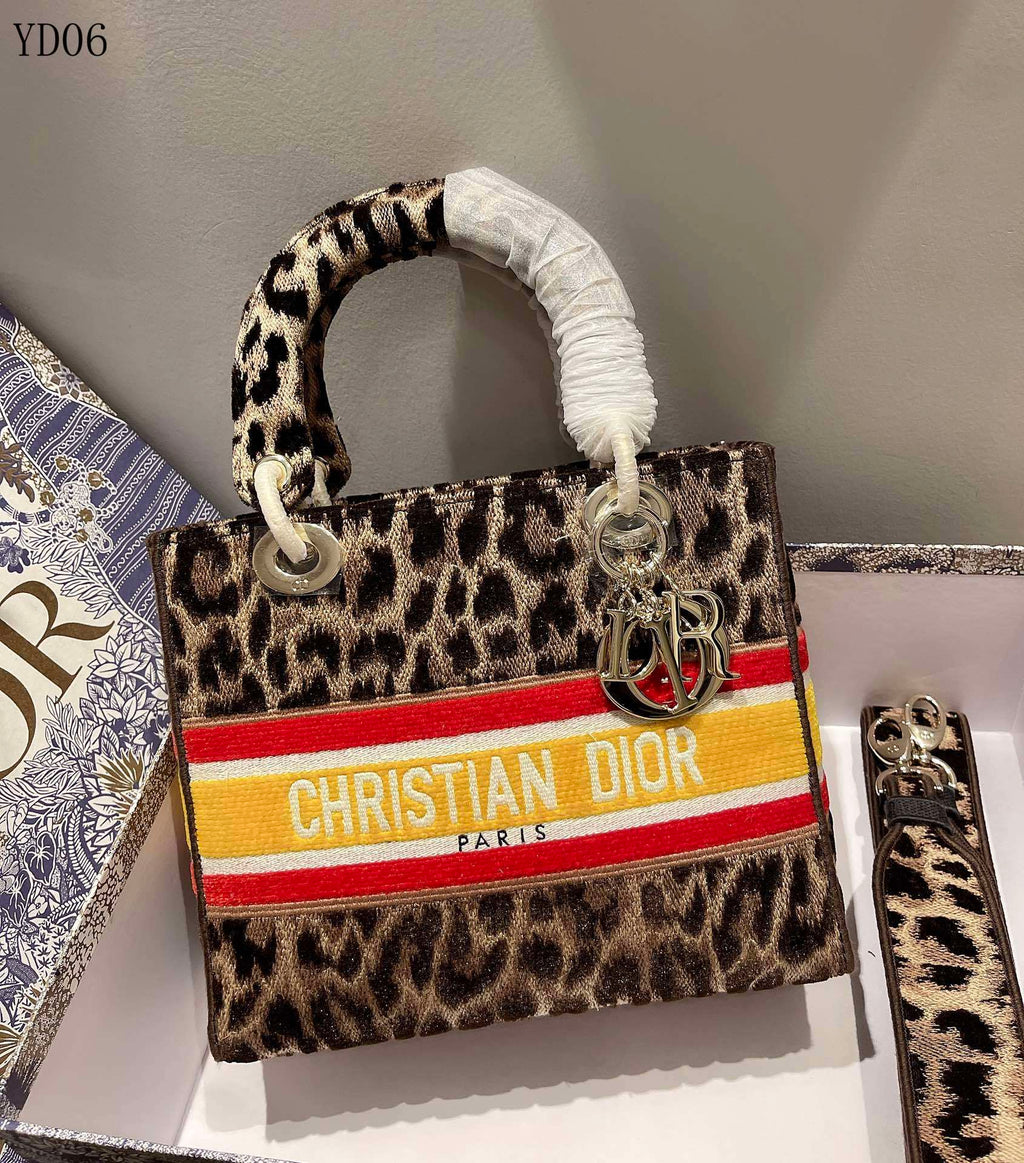 D i o r lady 24cm leopard red