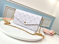 pochette white hadbag