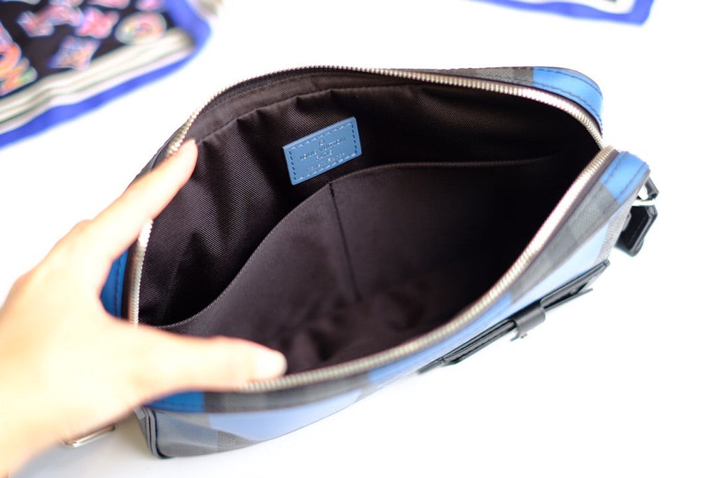 New blue travel bag