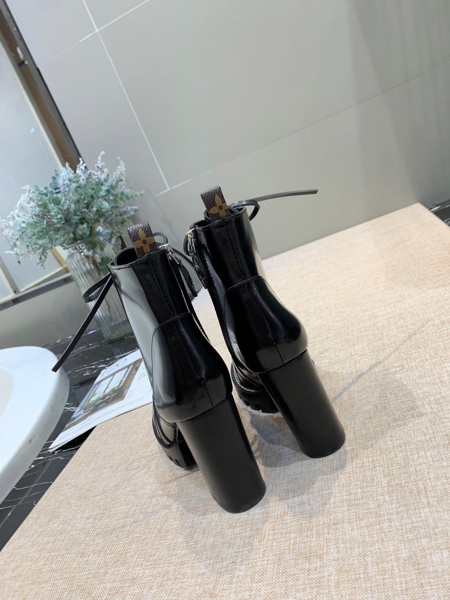 Lv black boots