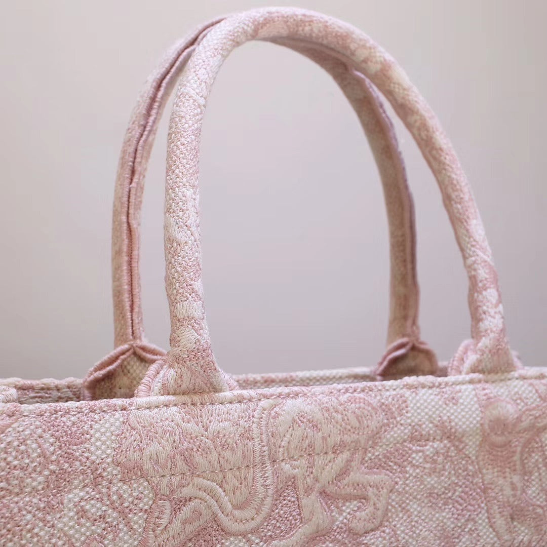 D book tote pink 36 cm