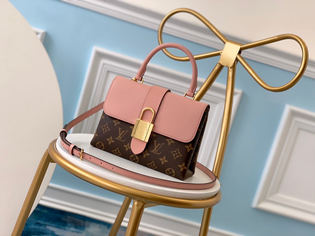 lock handbag 21.0 x 17.0 x 8.0 cm