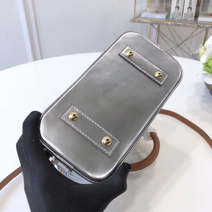 silver handbag