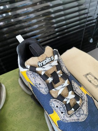 G u c c i /b a l e n c i a n g a calab blue/yellow
