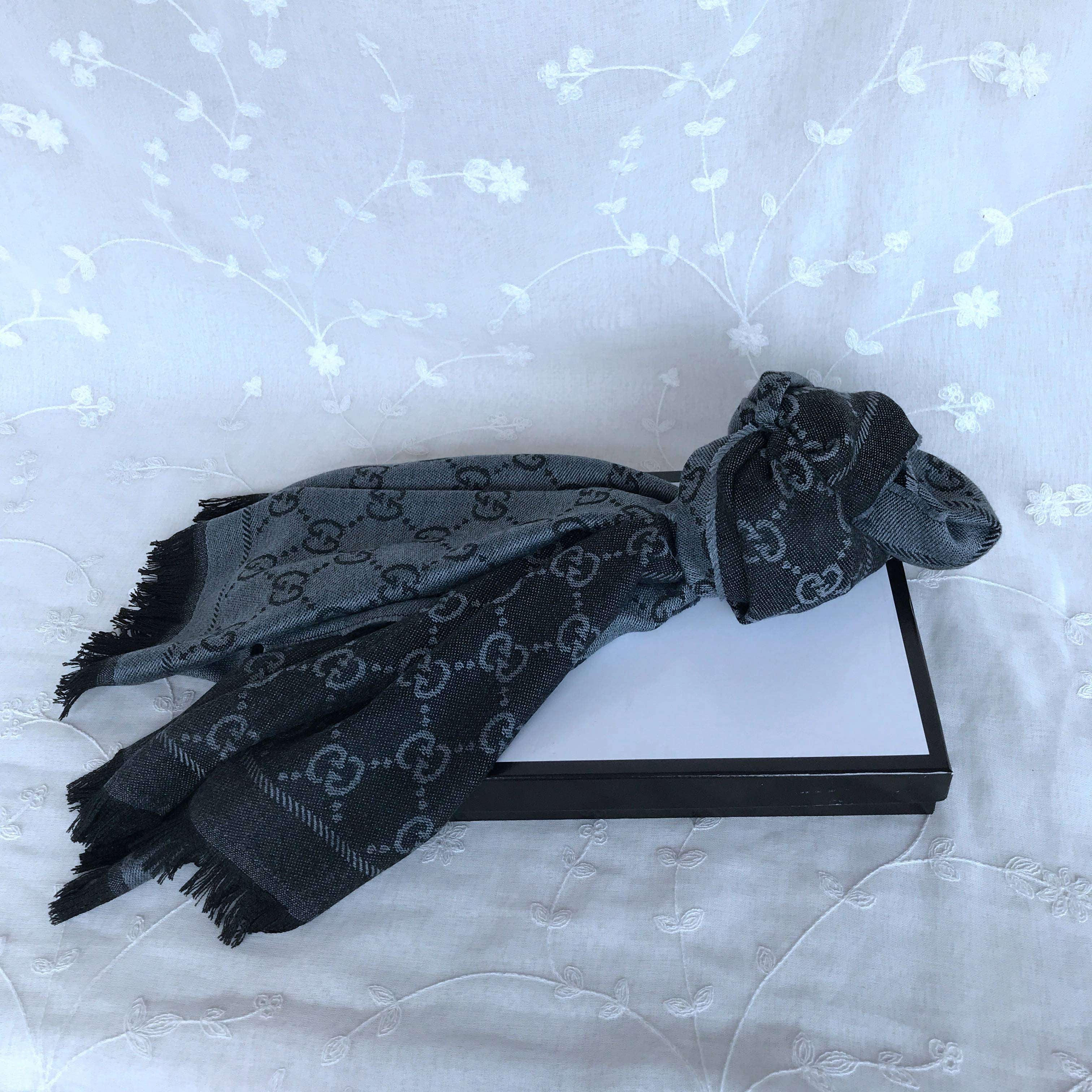 Gucci gray scarf