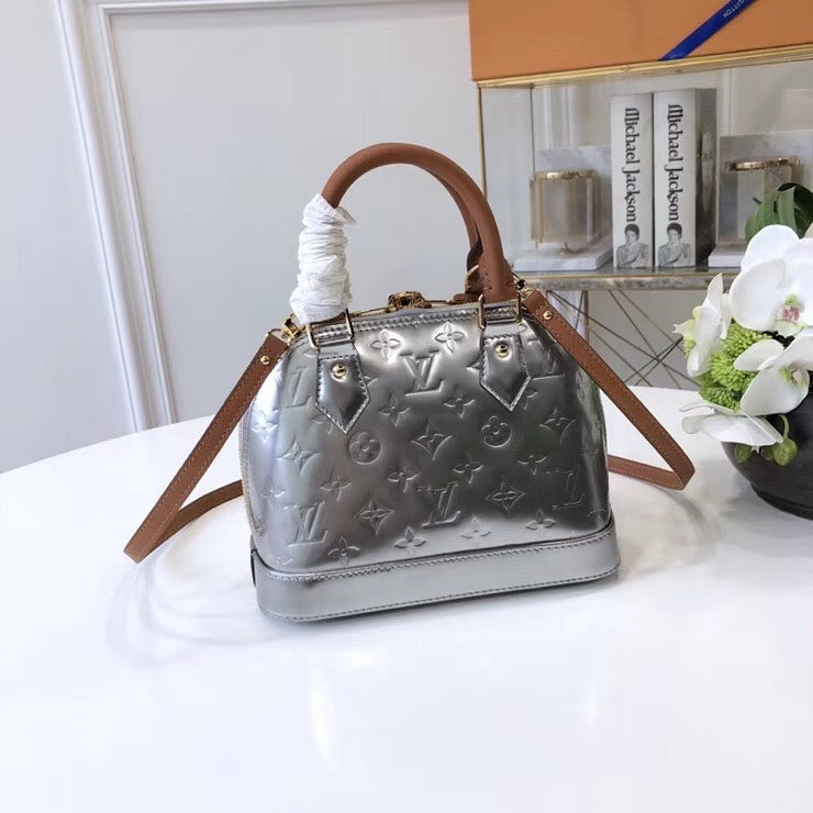 silver handbag