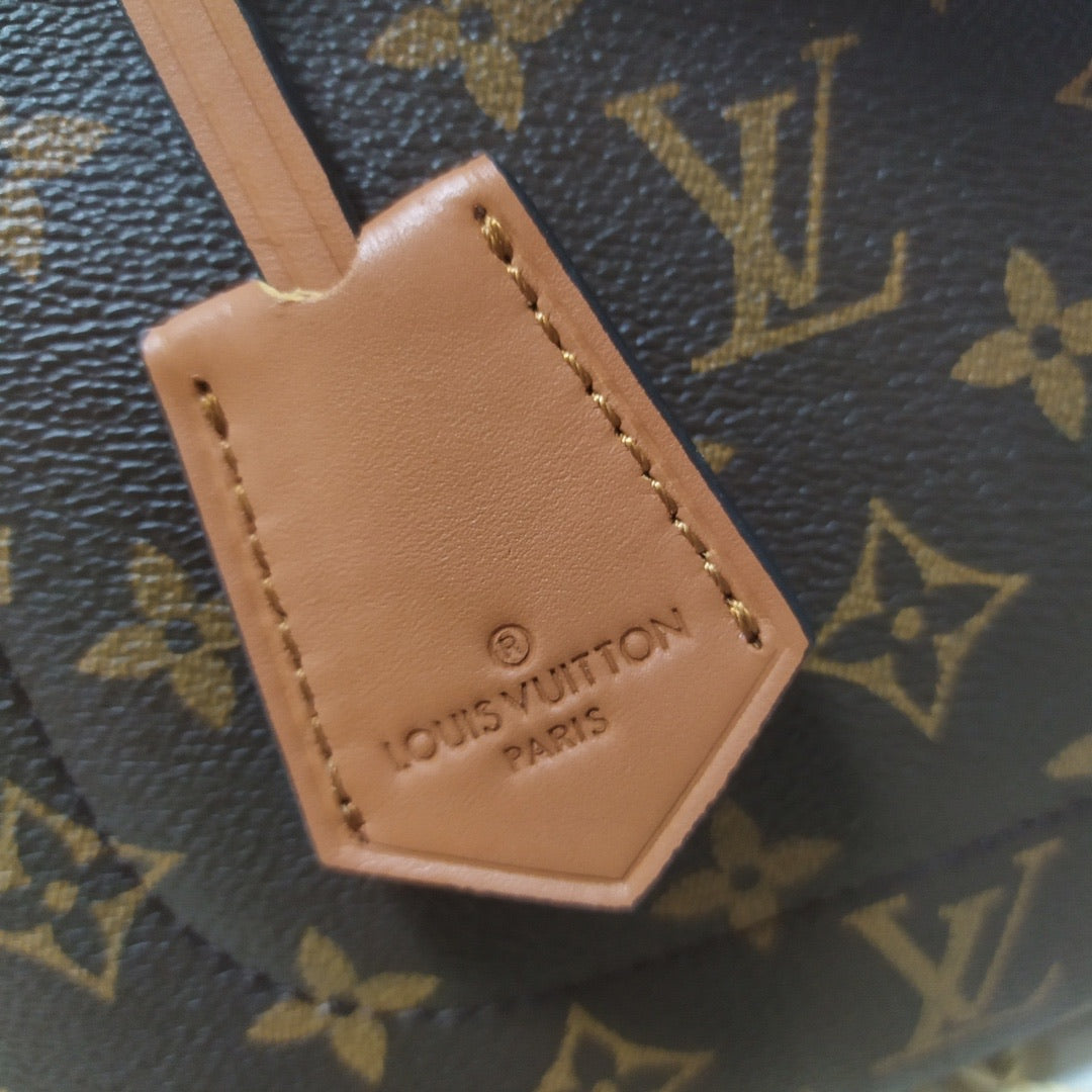 retro flower brown handbag