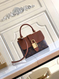 handbag lock brown