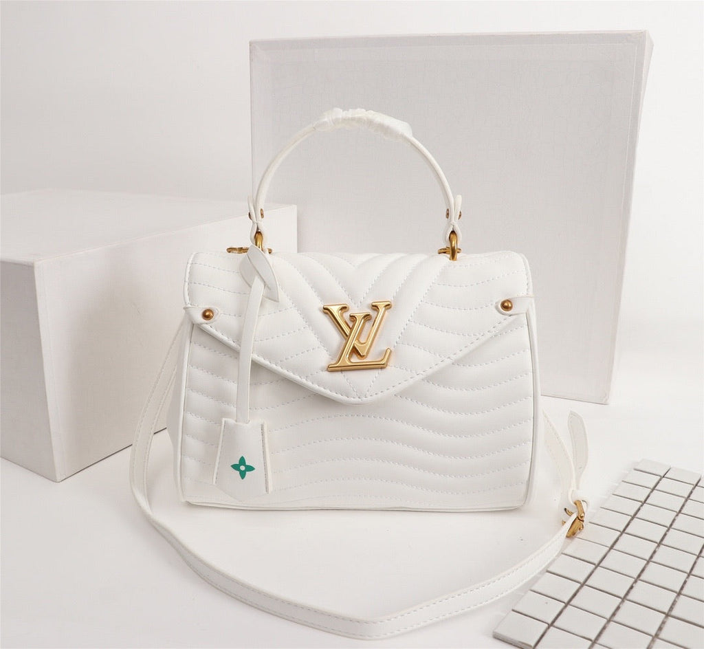 white clssic handbag
