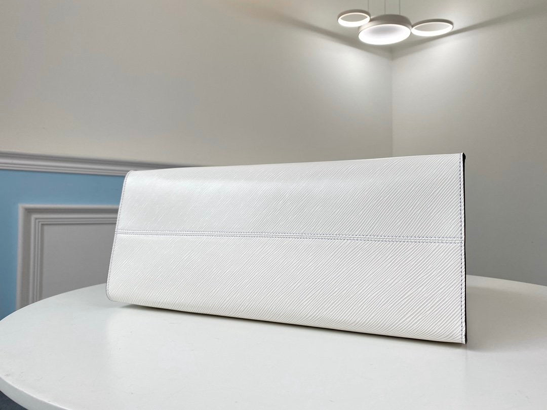 Large white handbag