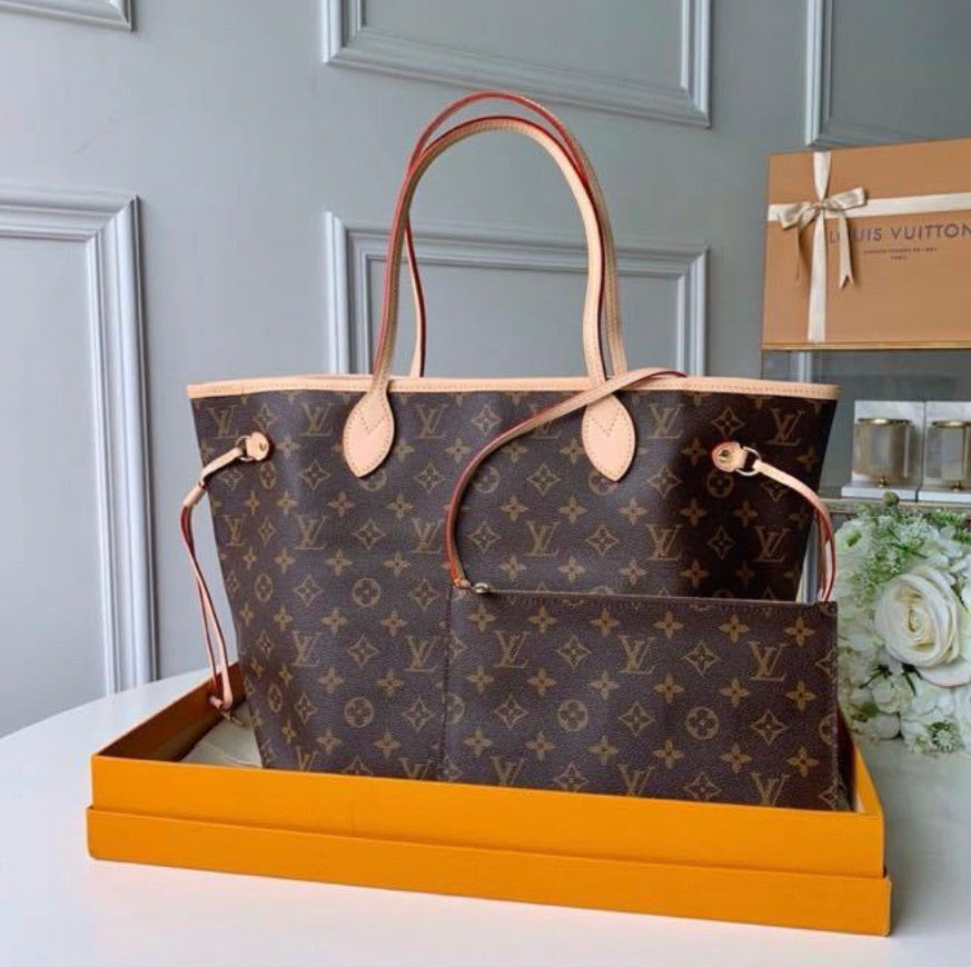Neverfull-brown inside handbag