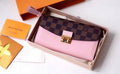 wallet brown and pink