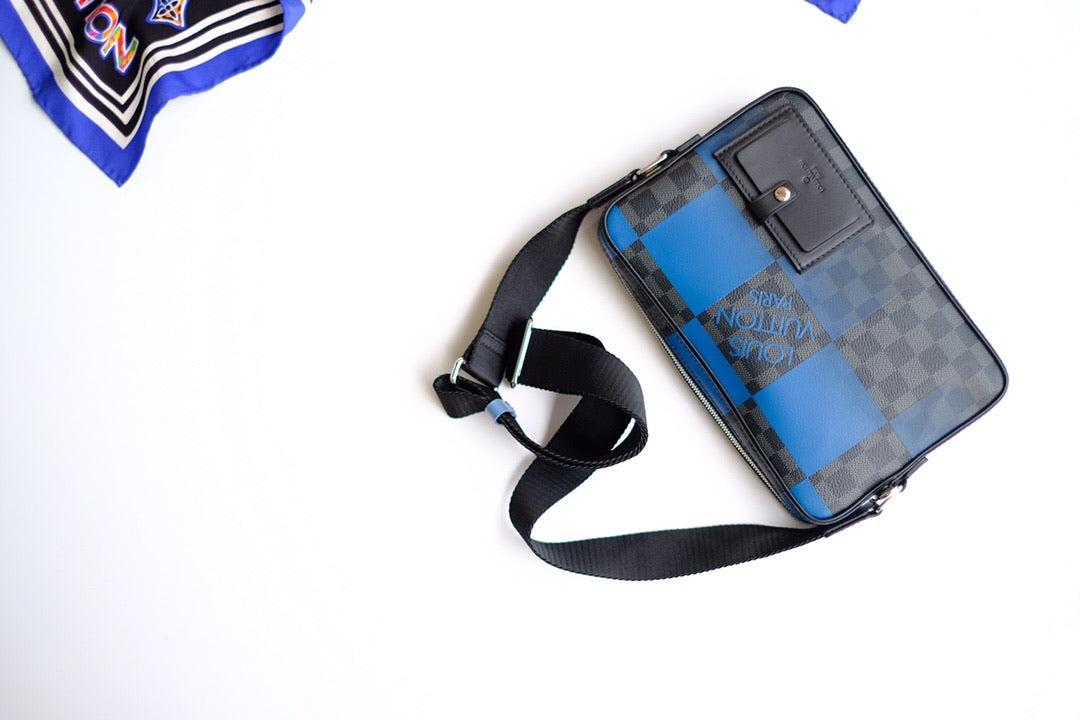 New blue travel bag