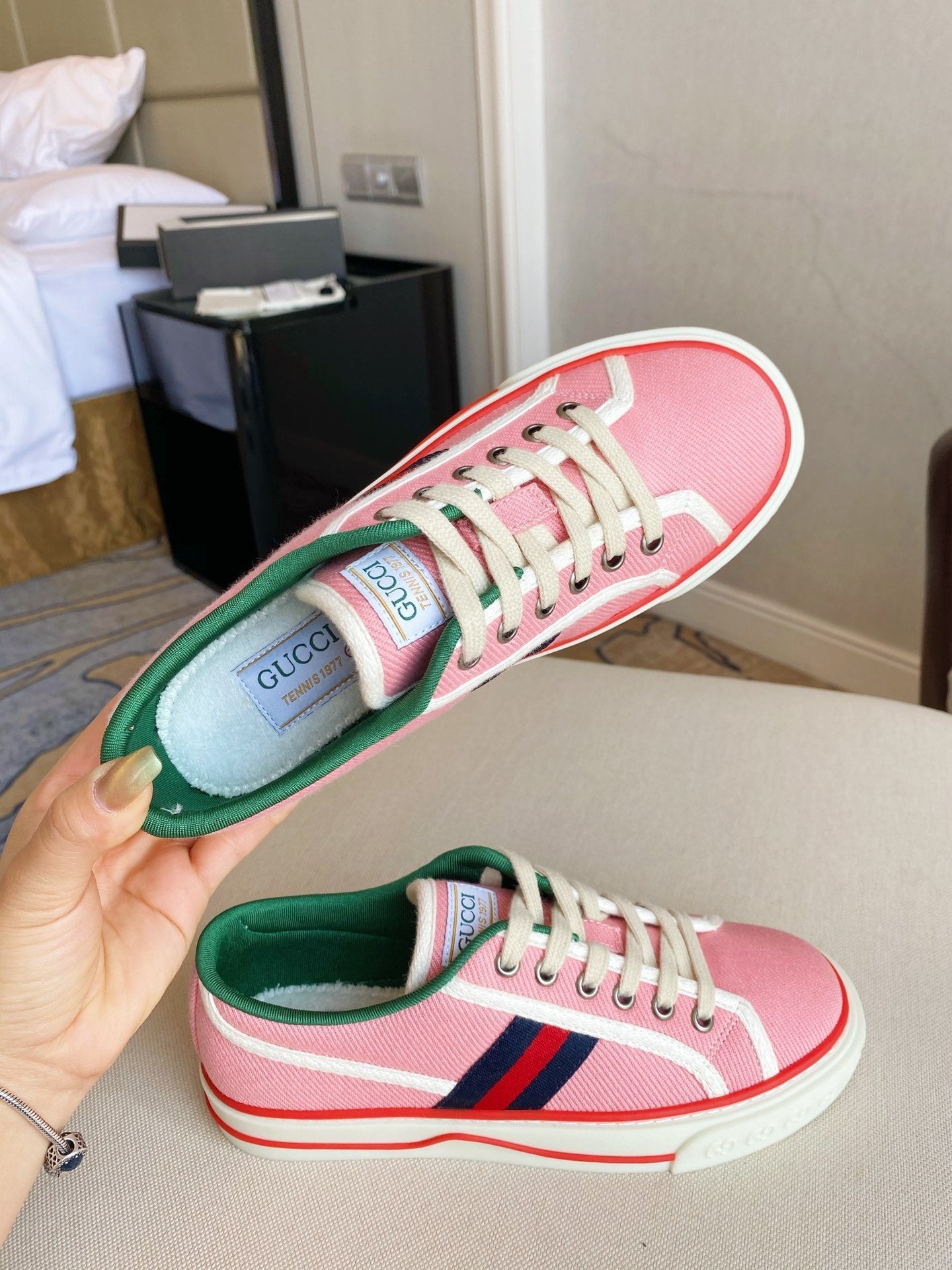 G u c c I tennis sneakers