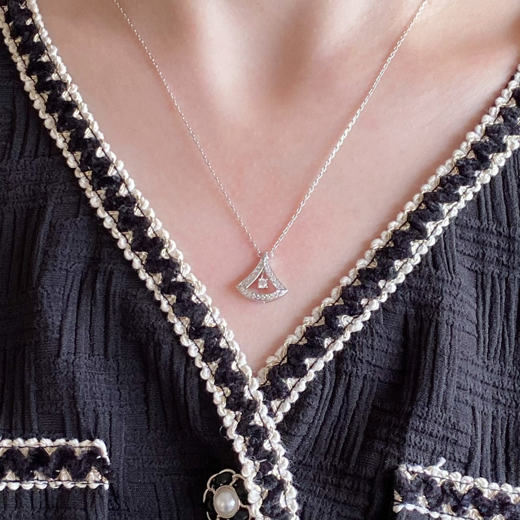 18K Divas' Dream Pave Diamond Openwork Necklace