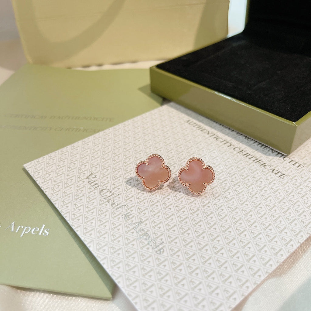 18K Magic Alhambra Pink Opale Earrings