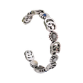 Double G Flowers Open Cuff Bracelet