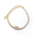 18K CC Diamonds Choker Necklace