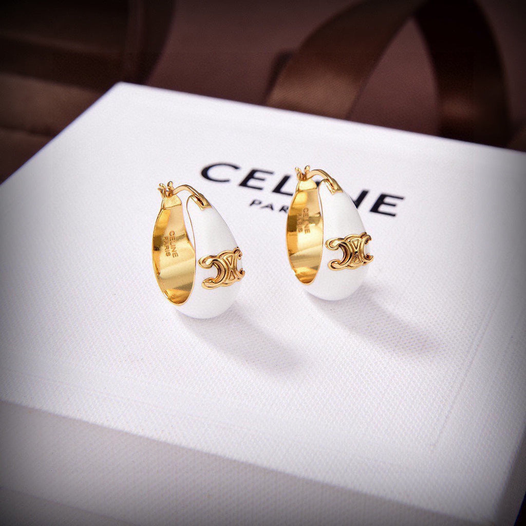 18K Triomphe Pearl Earrings