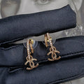18K CC Vintage Gold Earrings