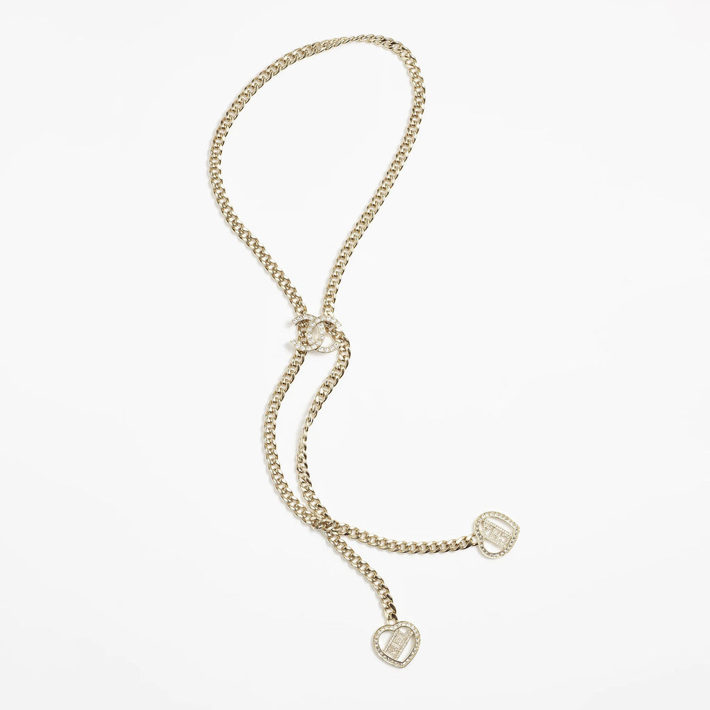 18K CC Heart Chain Necklace
