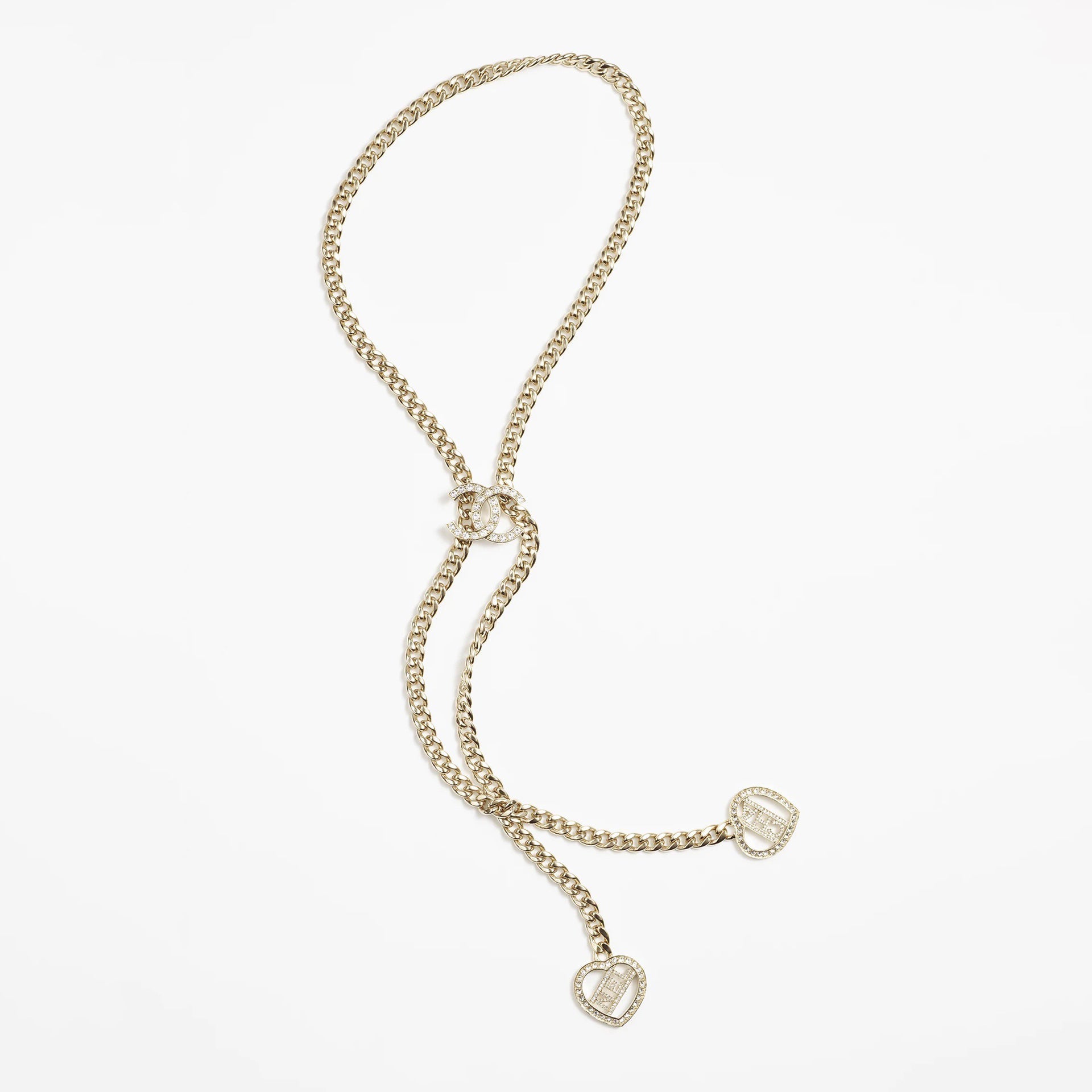 18K CC Heart Chain Necklace
