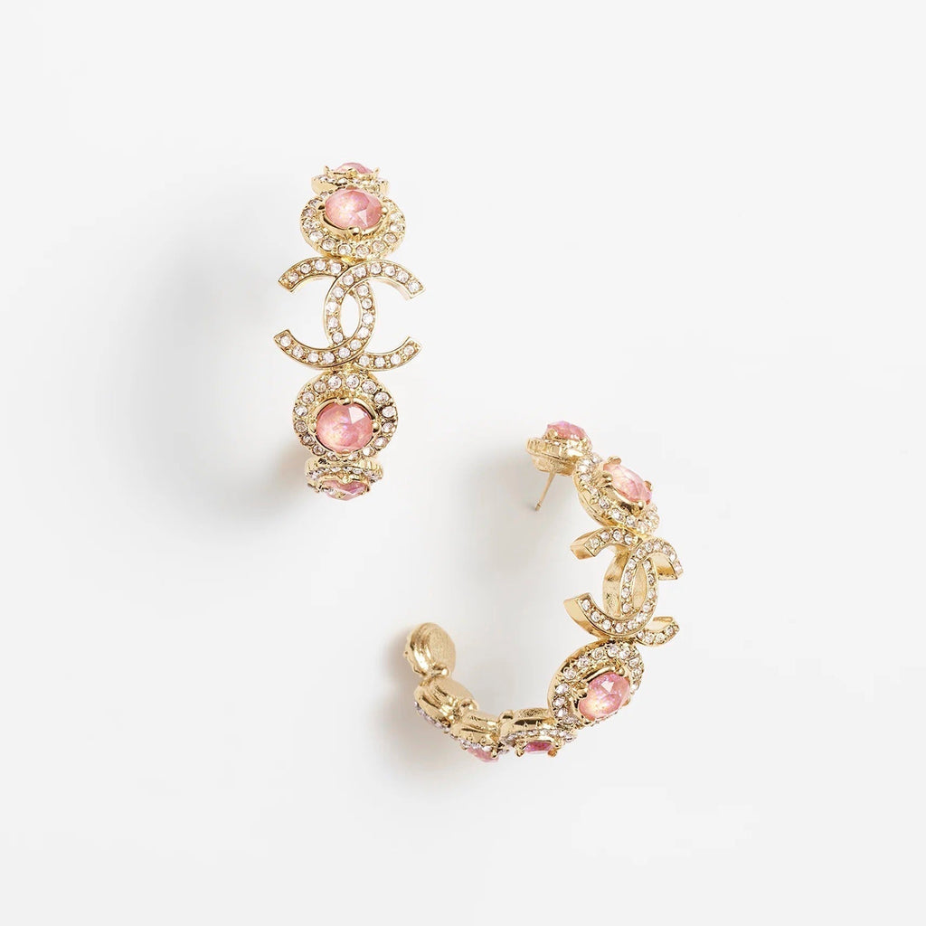 18K CC Flowers Earrings